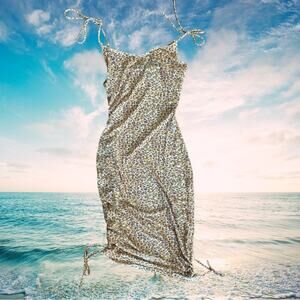 NEW Kendall + Kylie leopard print mesh swimsuit coverup